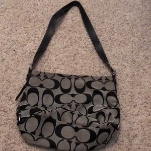Black coach crossbody purse